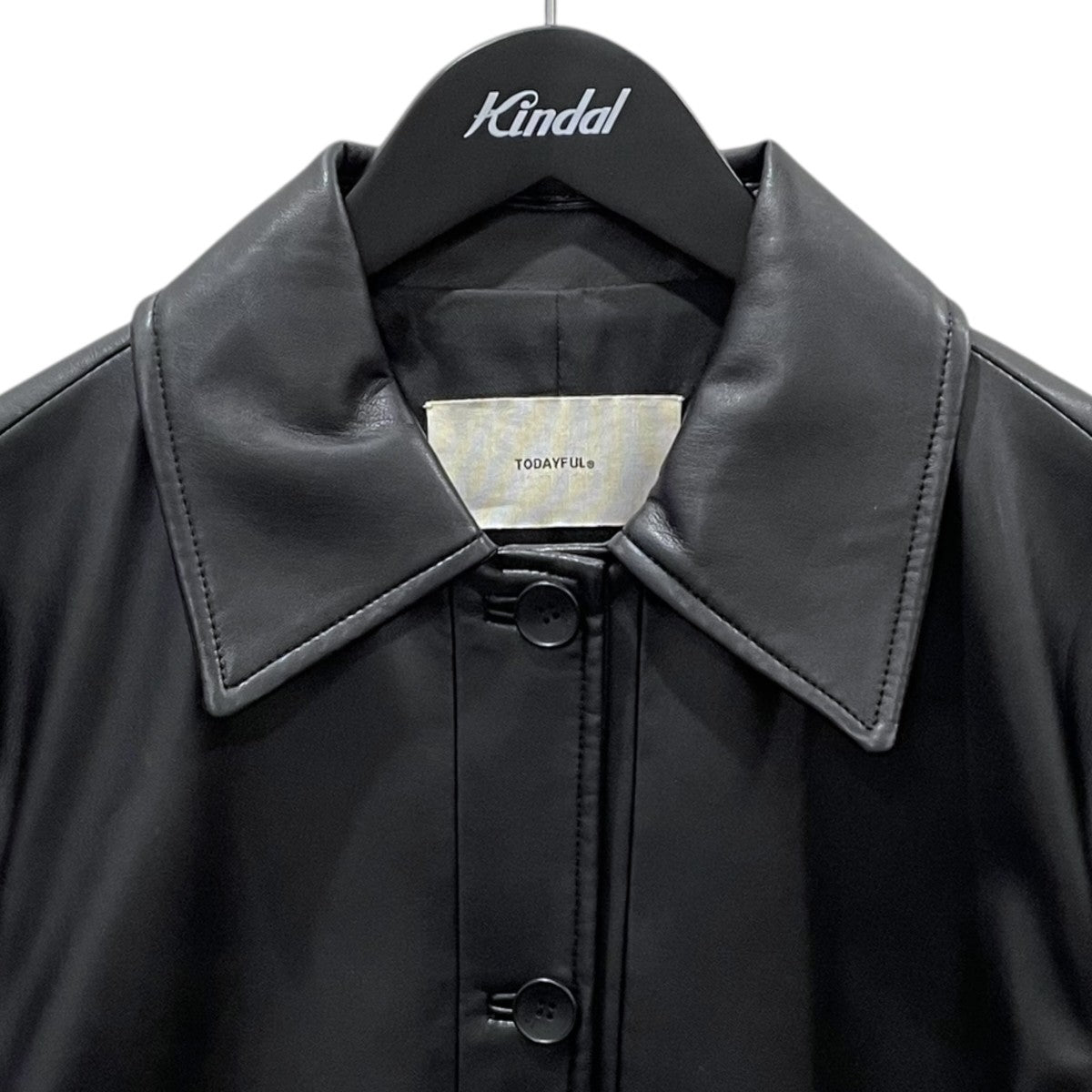 24AW エコレザーステンカラージャケット Ecoleather Soutiencollar Jacket 12420105