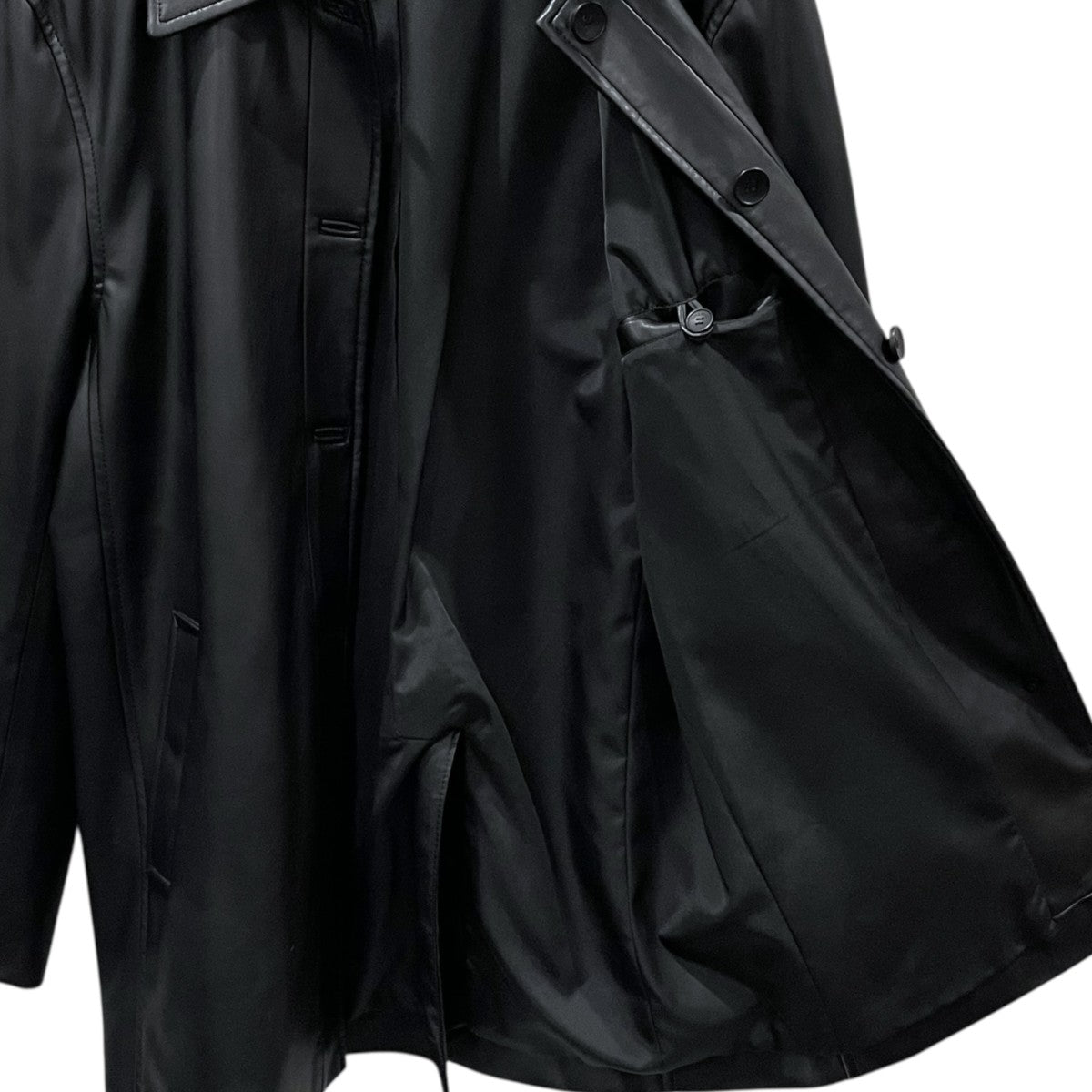 24AW エコレザーステンカラージャケット Ecoleather Soutiencollar Jacket 12420105