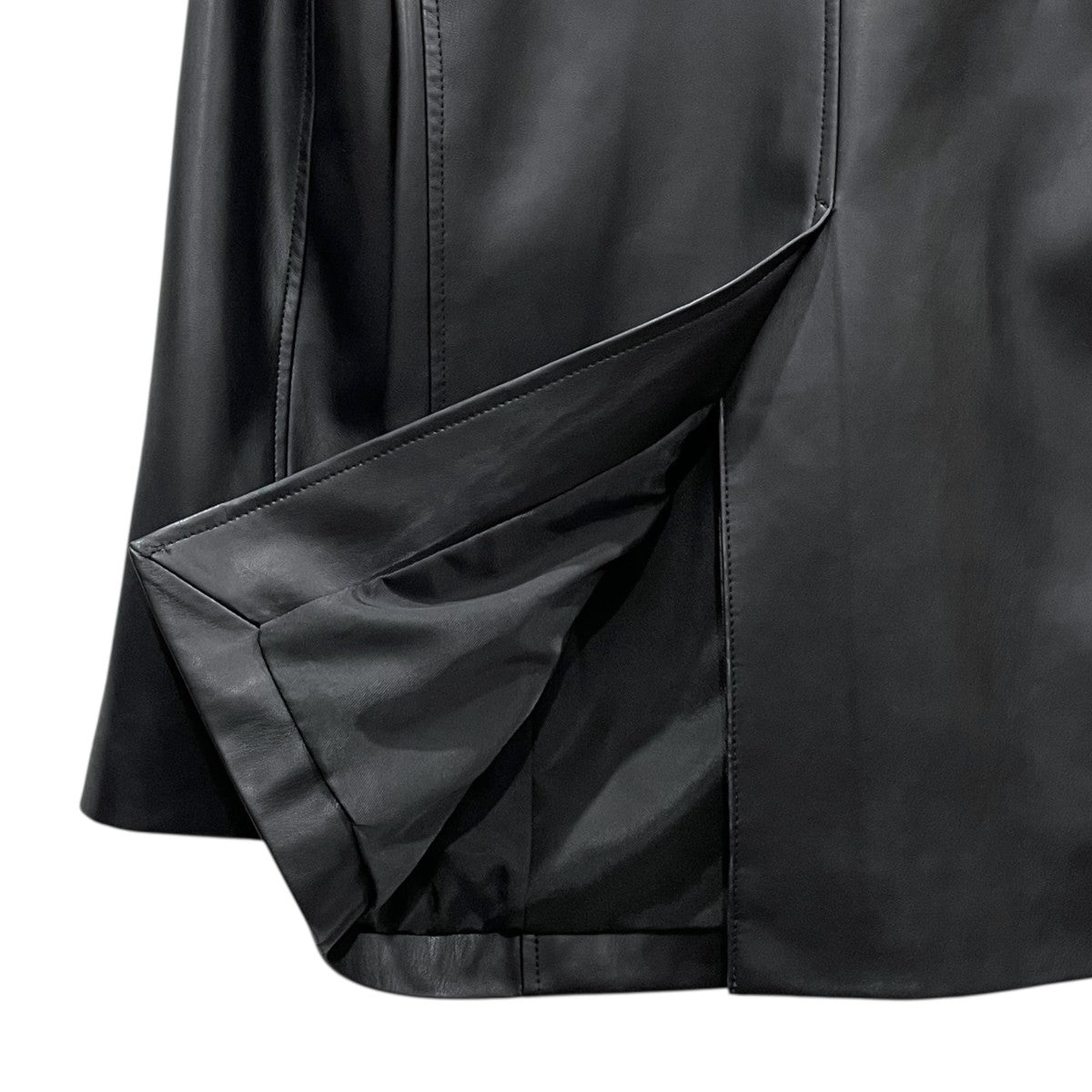 24AW エコレザーステンカラージャケット Ecoleather Soutiencollar Jacket 12420105