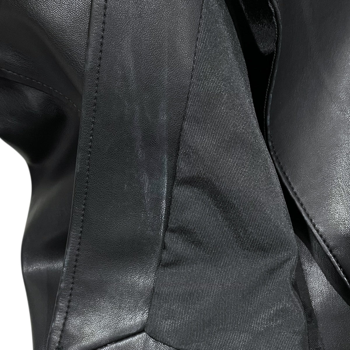 24AW エコレザーステンカラージャケット Ecoleather Soutiencollar Jacket 12420105
