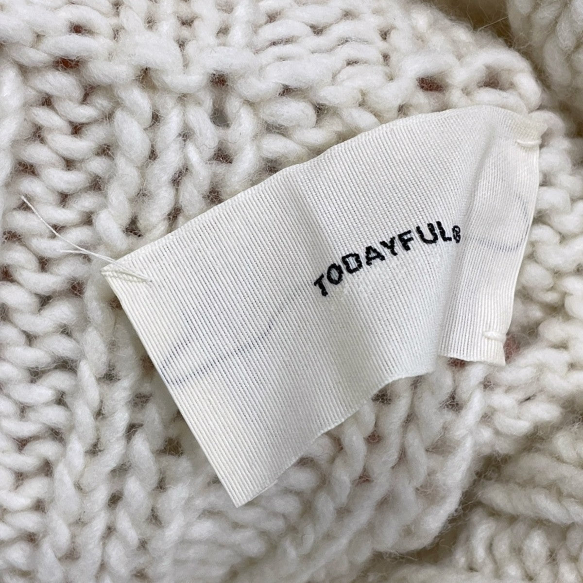 24AW ジップアップケーブルニットカーディガン Volume Handknit Cardigan ボリュームハンドニットカーディガン 12420516