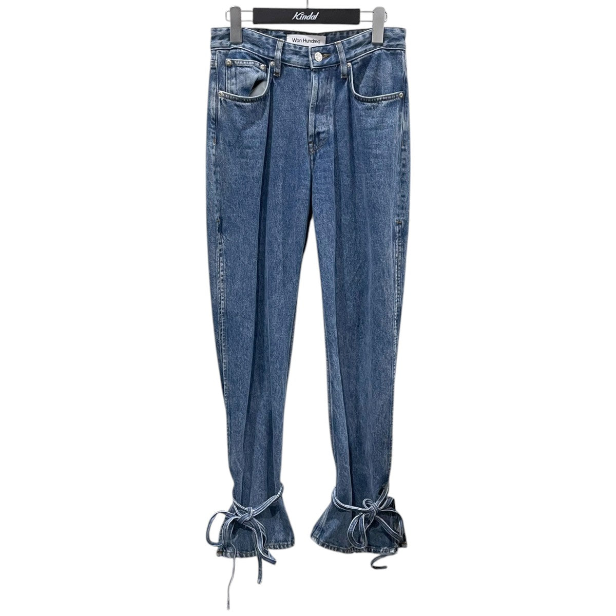 WON HUNDRED サイドスリットデニムパンツ Baggy String バギーストリング 3500-15166 古着・中古-1枚目のアイテム画像