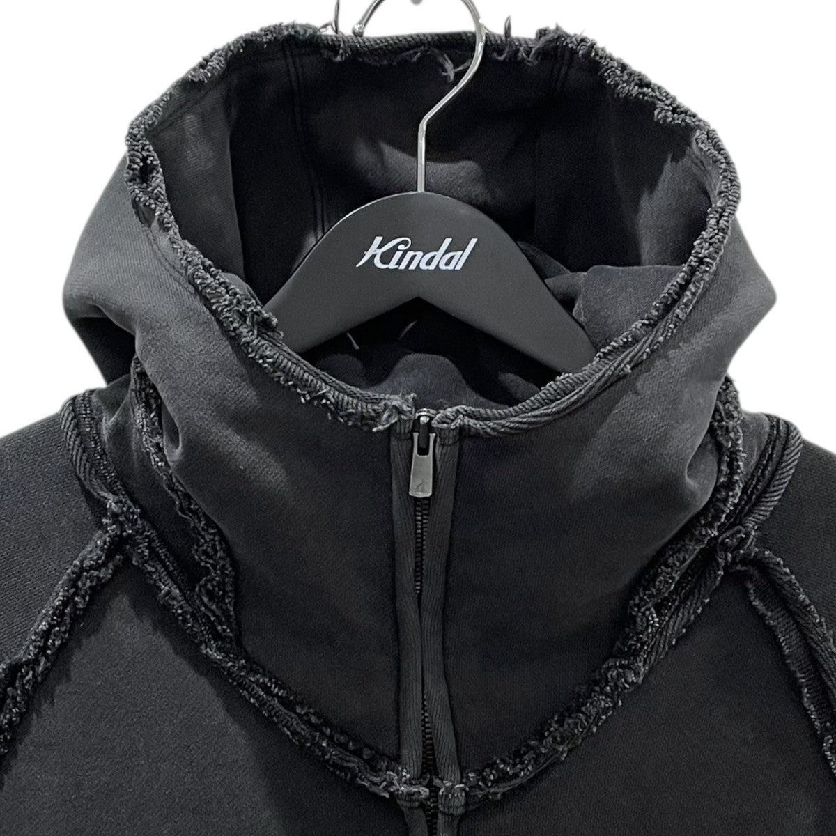 25SS ダメージ加工ジップアップパーカー STRONG 005 BROKEN HOODIE