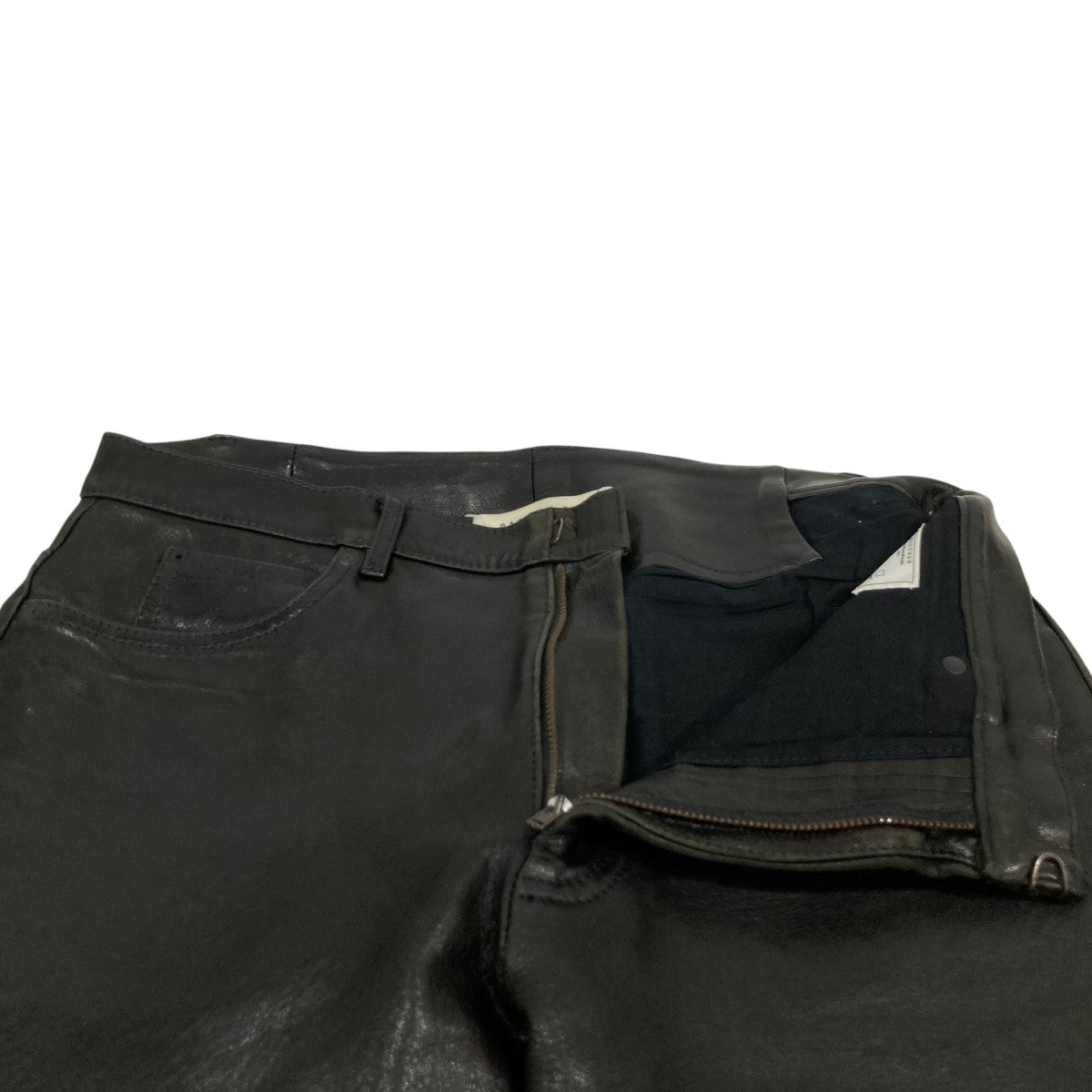 Martin Margiela 10 Slim Leather Schafleder PeauレザーパンツS30LA0082 古着・中古-3枚目のアイテム画像