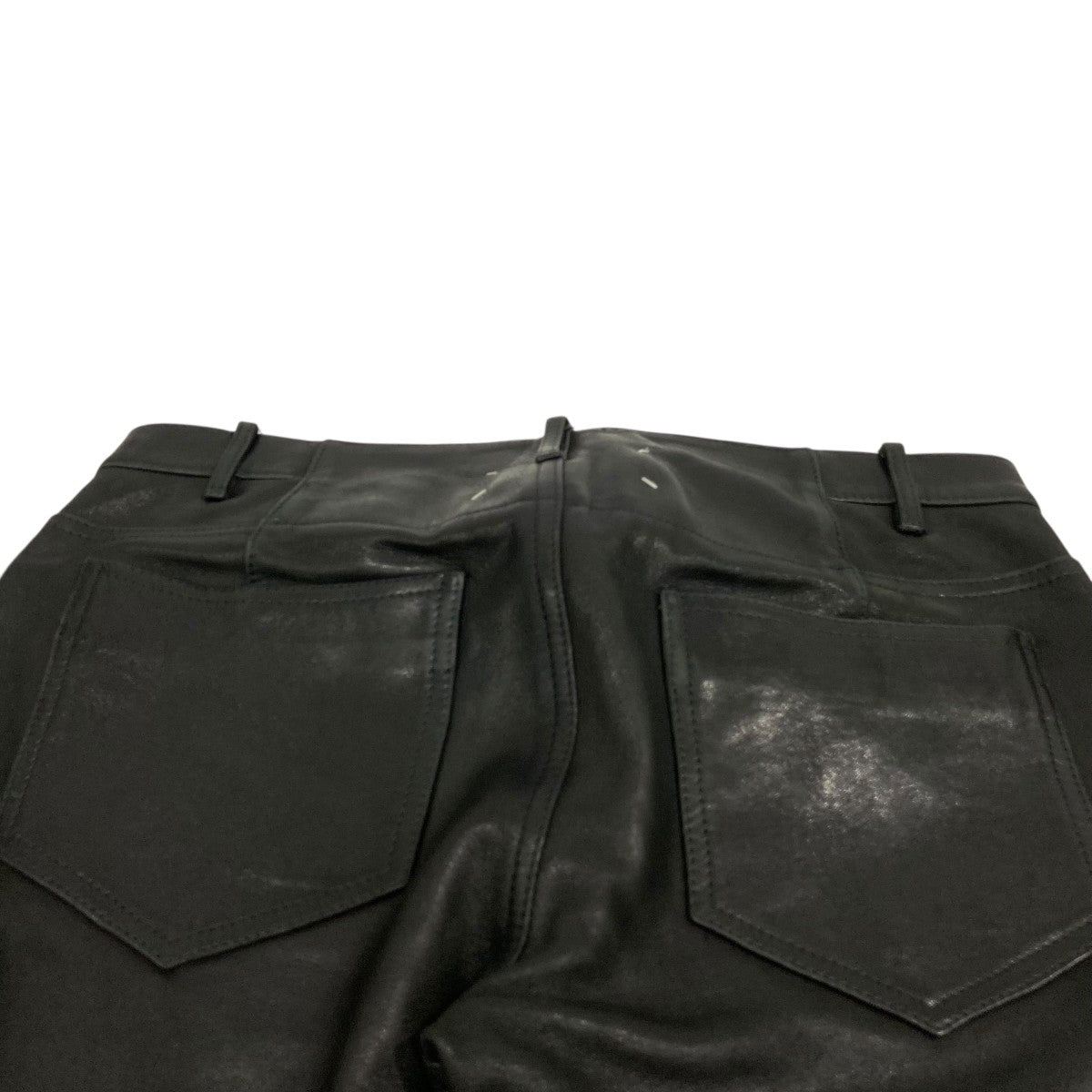 Martin Margiela 10 Slim Leather Schafleder PeauレザーパンツS30LA0082 古着・中古-4枚目のアイテム画像
