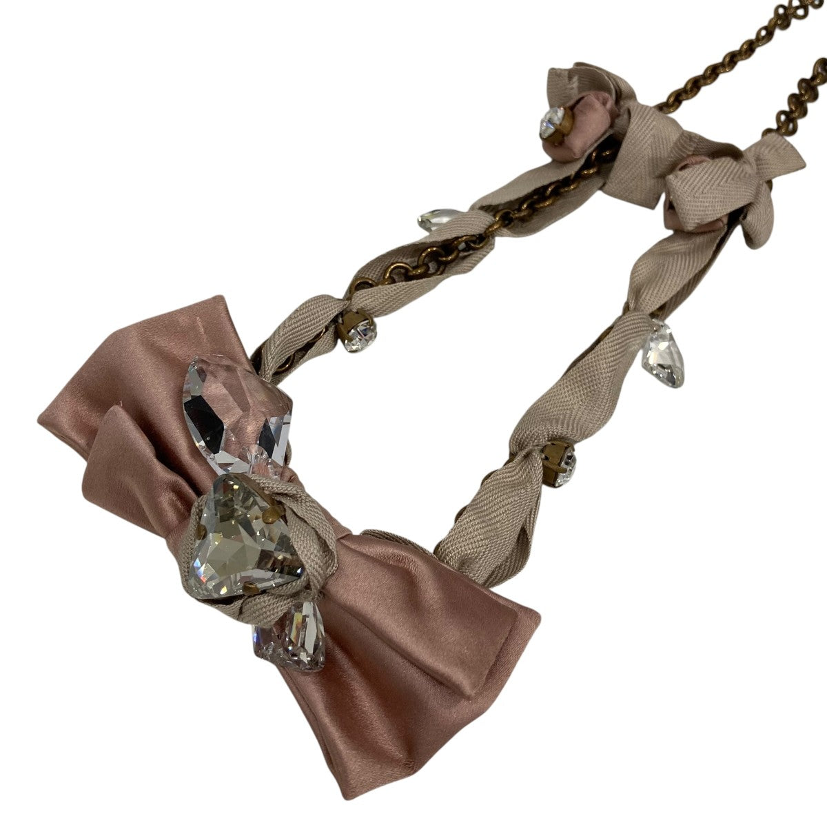 MIU MIU リボン ネックレス