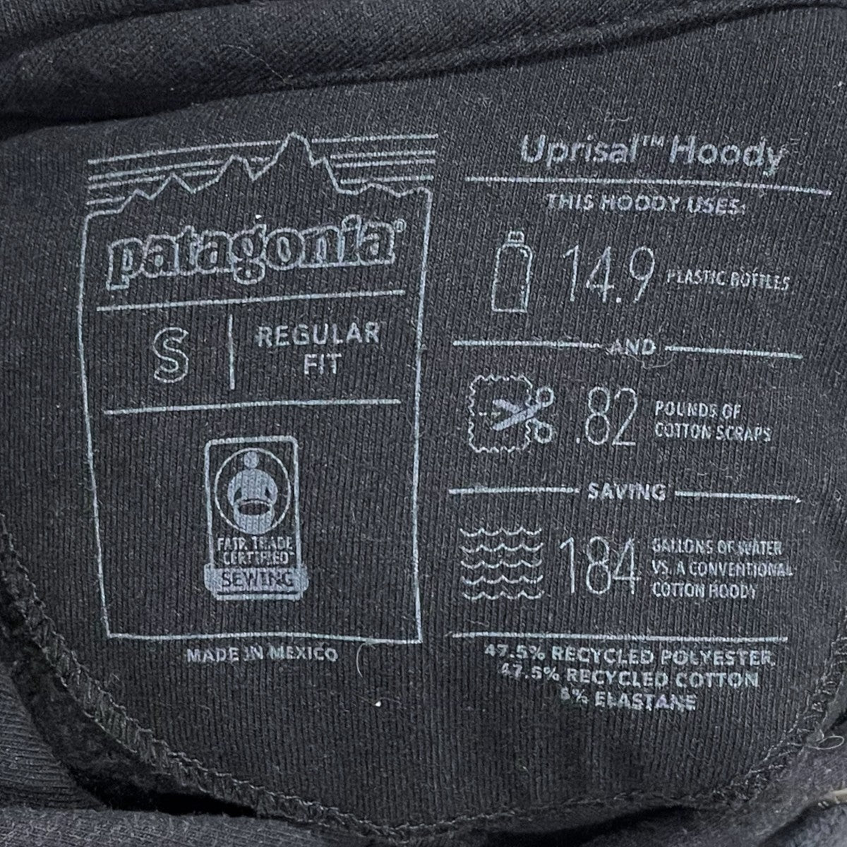 Patagonia 20AW プルオーバーパーカー P-6 Label Uprisal Hoody ピーシックス ラベル アップライザル フーディ 39611FA20 古着・中古-6枚目のアイテム画像