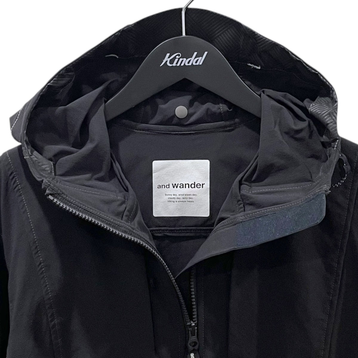 and wander 19SS マウンテンパーカー nylon stretch jacket イロンストレッチジャケット AW91-FT042 古着・中古-3枚目のアイテム画像
