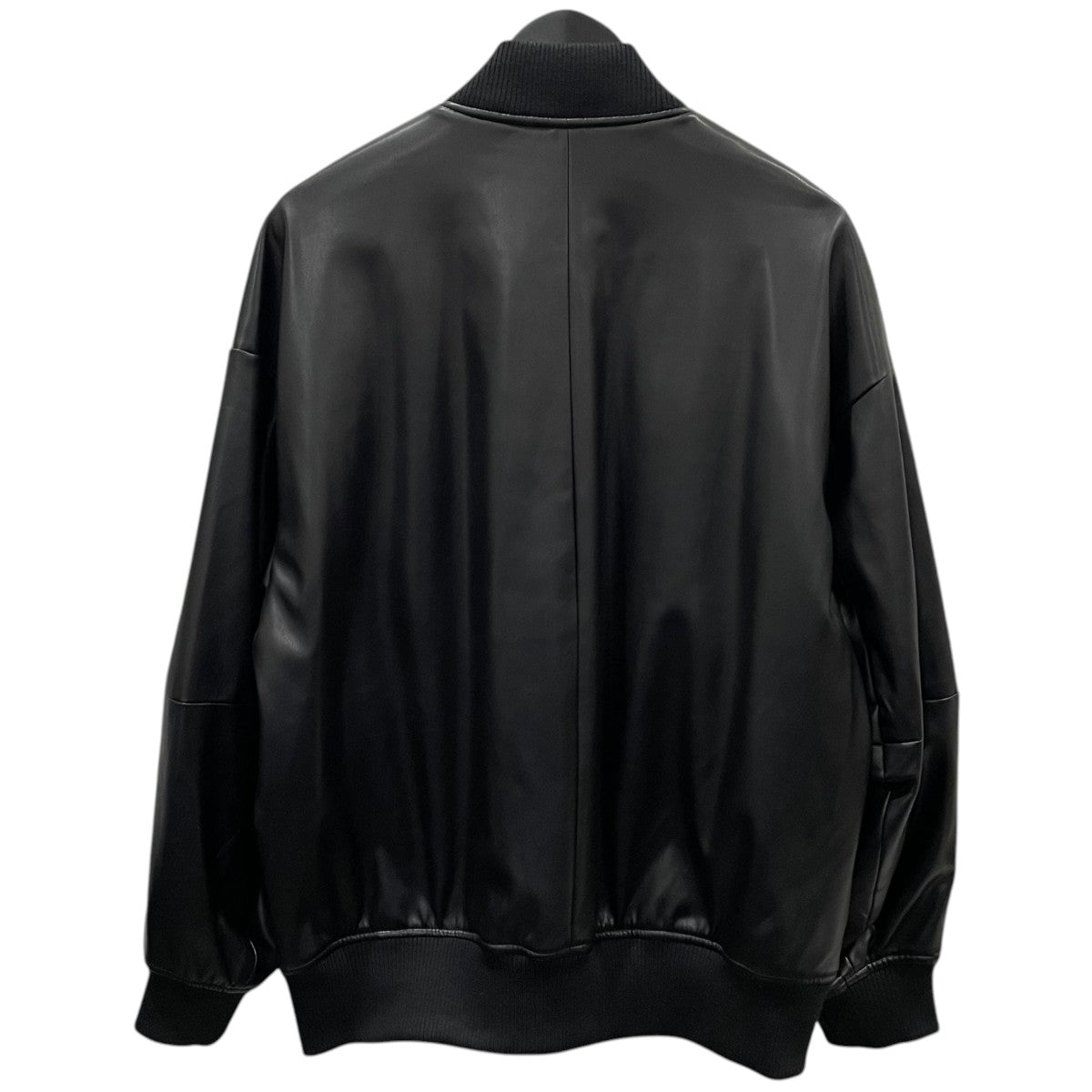 20AW ジップアップ中綿フェイクレザージャケット THE U-2 BIG PU 20JA34602BLK