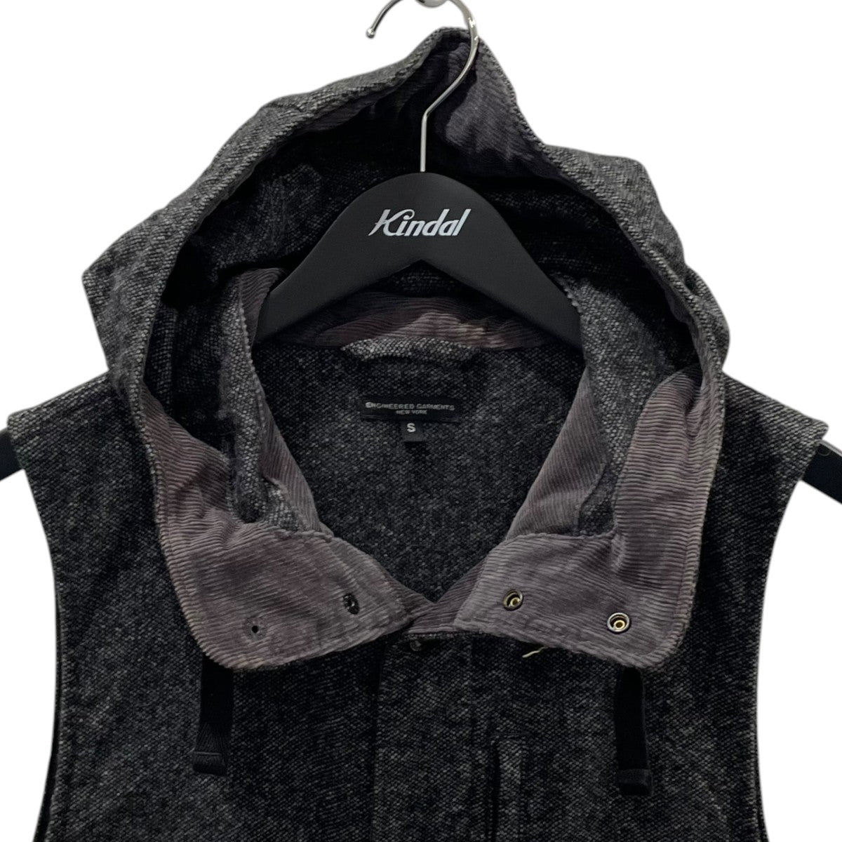 21AW フーデッドベスト Field Vest - Wool Blend Homespun フィールドベスト - ウールブレンド ホームスパン HJ241