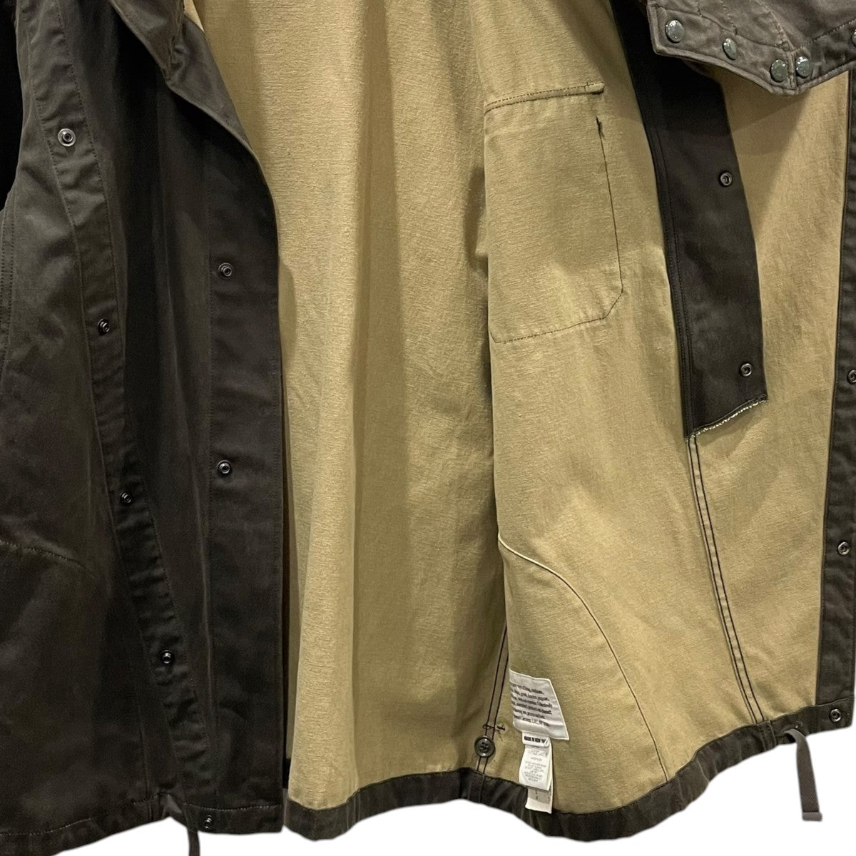 Engineered Garments フーデッドジャケット Sonor Shirt Jacket ソナーシャツジャケット 古着・中古-4枚目のアイテム画像