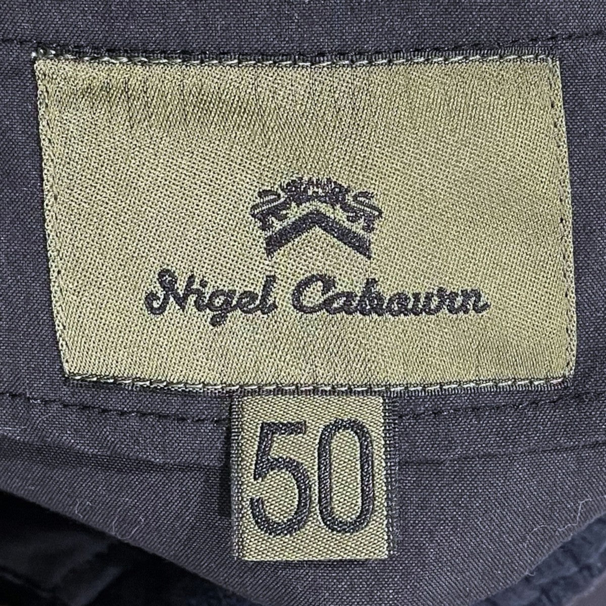 NIGEL CABOURN 25SS ジップアップジャケット CAPSLEEVE WAPPEN JACKET - COTTON NYLON PIN OX キャップスリーブ ワッペン ジャケット 8050-00-30001 古着・中古-6枚目のアイテム画像
