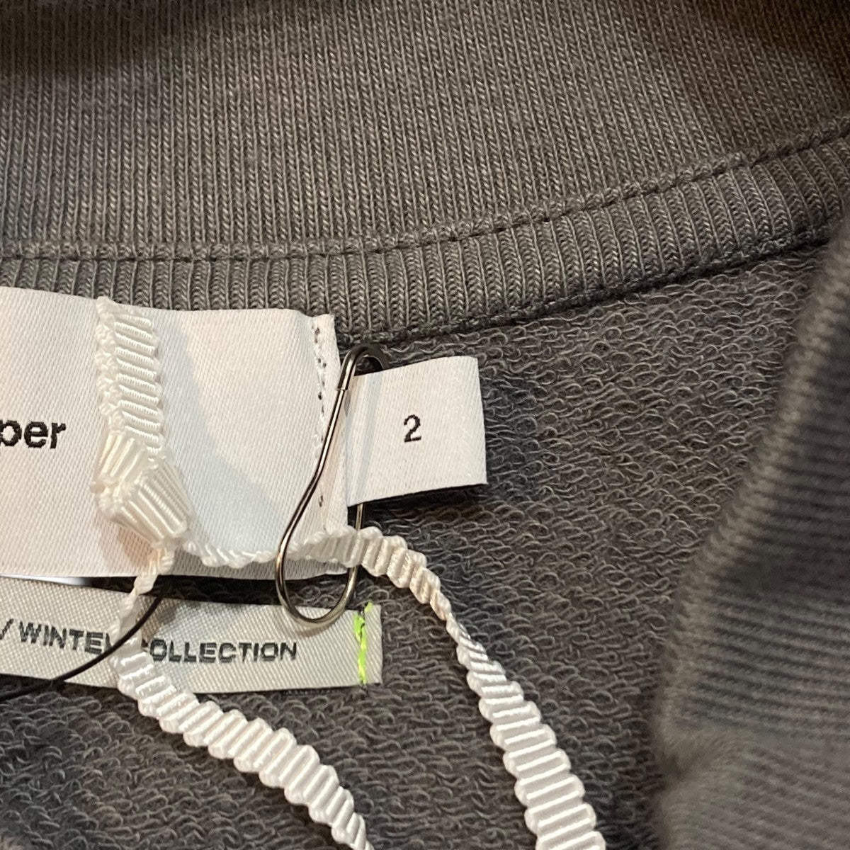 Graphpaper Cotton Light Terry Mock Neck ハイネックカットソー GU243-70236 古着・中古-7枚目のアイテム画像