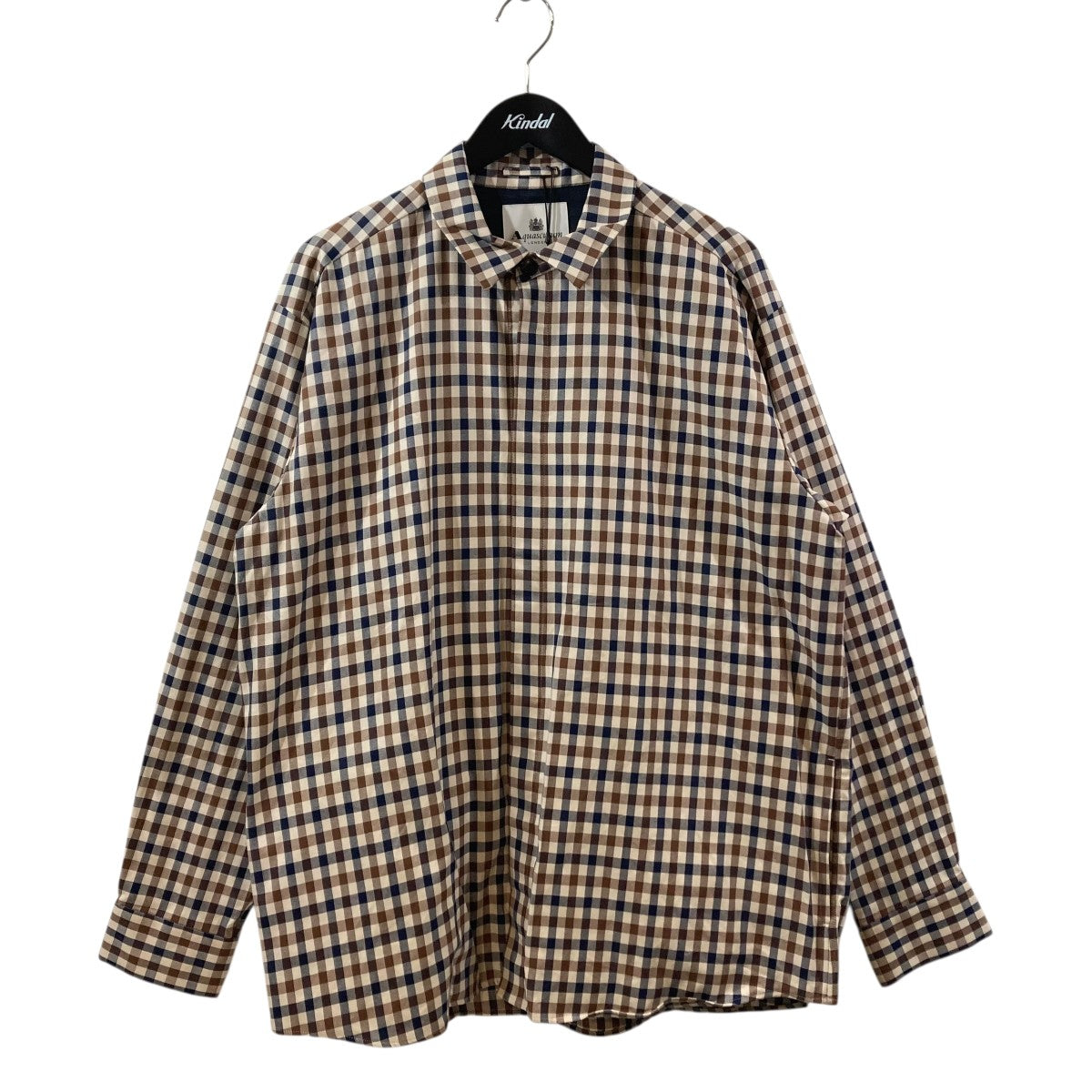 Aquascutum×master-piece シャツ828007aq2-3 古着・中古-1枚目のアイテム画像