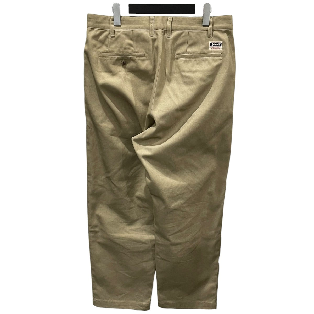 Schott 23SS タックパンツ TC DOUBLE PLEATED WIDE PANTS テトロン コットン プレーテッド ワイドパンツ 782-3910010 古着・中古-2枚目のアイテム画像