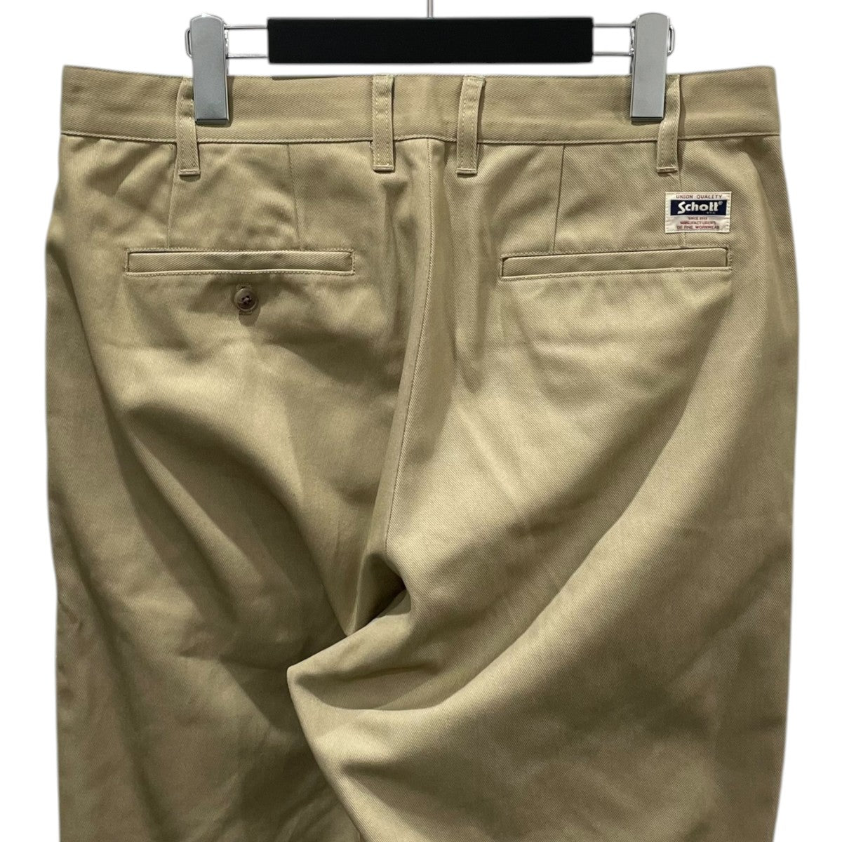 Schott 23SS タックパンツ TC DOUBLE PLEATED WIDE PANTS テトロン コットン プレーテッド ワイドパンツ 782-3910010 古着・中古-4枚目のアイテム画像