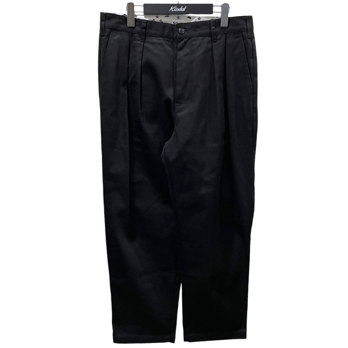 Schott 23SS タックパンツ TC DOUBLE PLEATED WIDE PANTS テトロン コットン プレーテッド ワイドパンツ 782-3910010 古着・中古-1枚目のアイテム画像