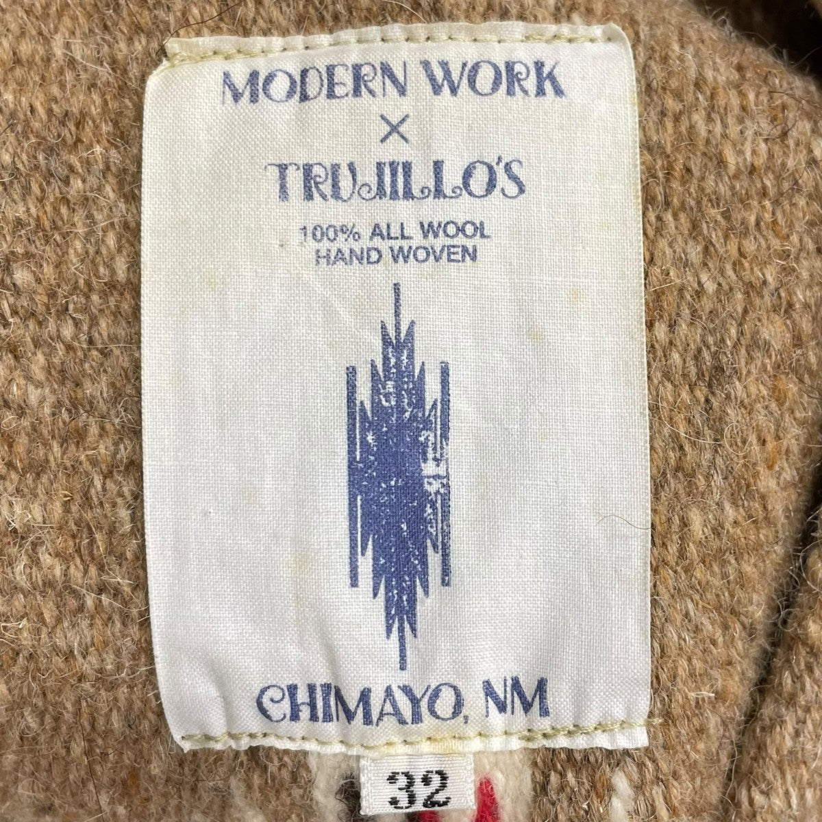 TRUJILLO'S×MODERN WORK チマヨベスト Chimayo Vest ベージュ
