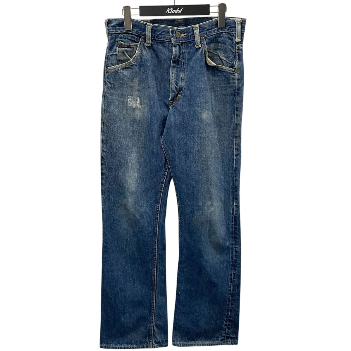 LEE 70s デニムパンツ ボタン裏15 TALON 本革パッチ 古着・中古-1枚目のアイテム画像