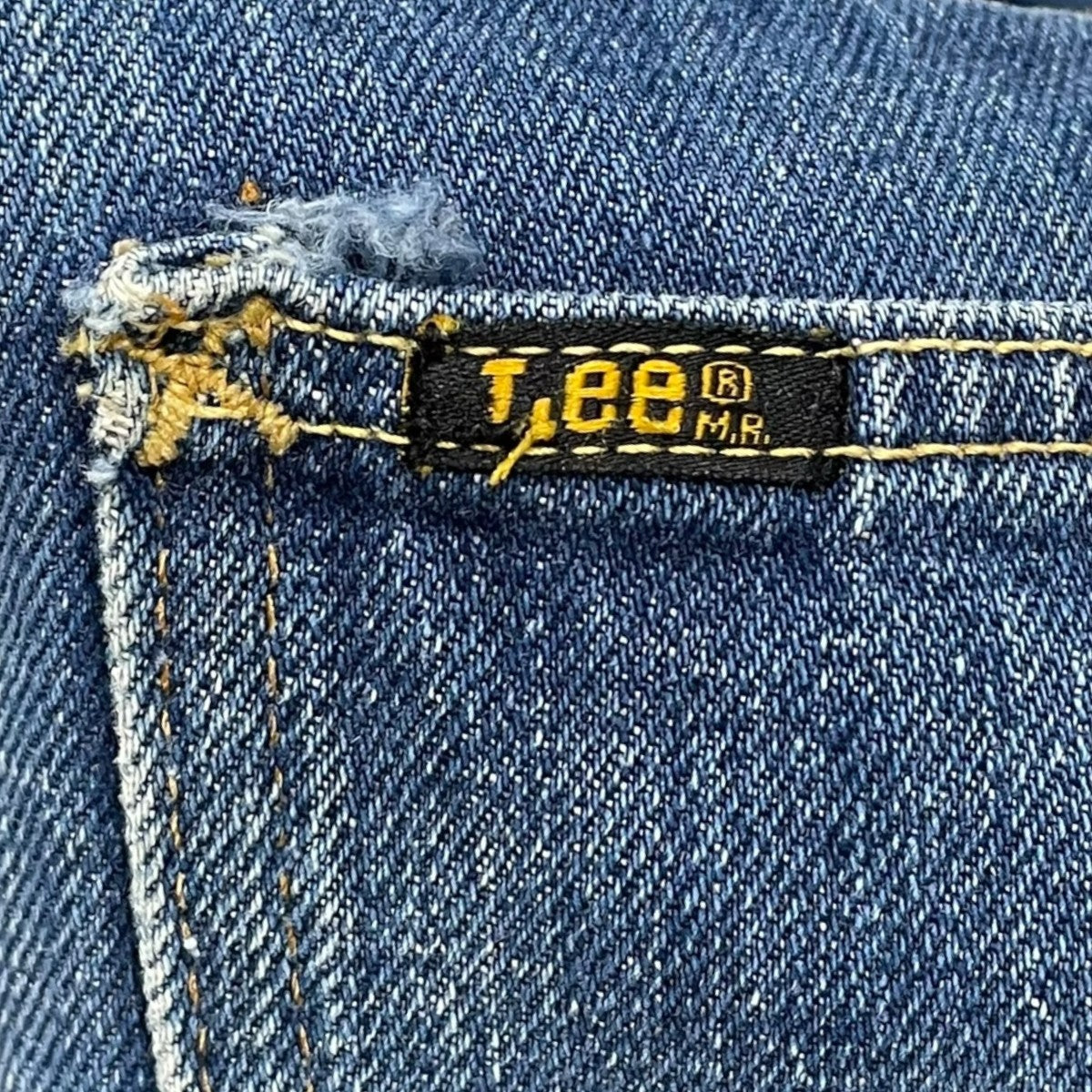 LEE 70s デニムパンツ ボタン裏15 TALON 本革パッチ 古着・中古-8枚目のアイテム画像