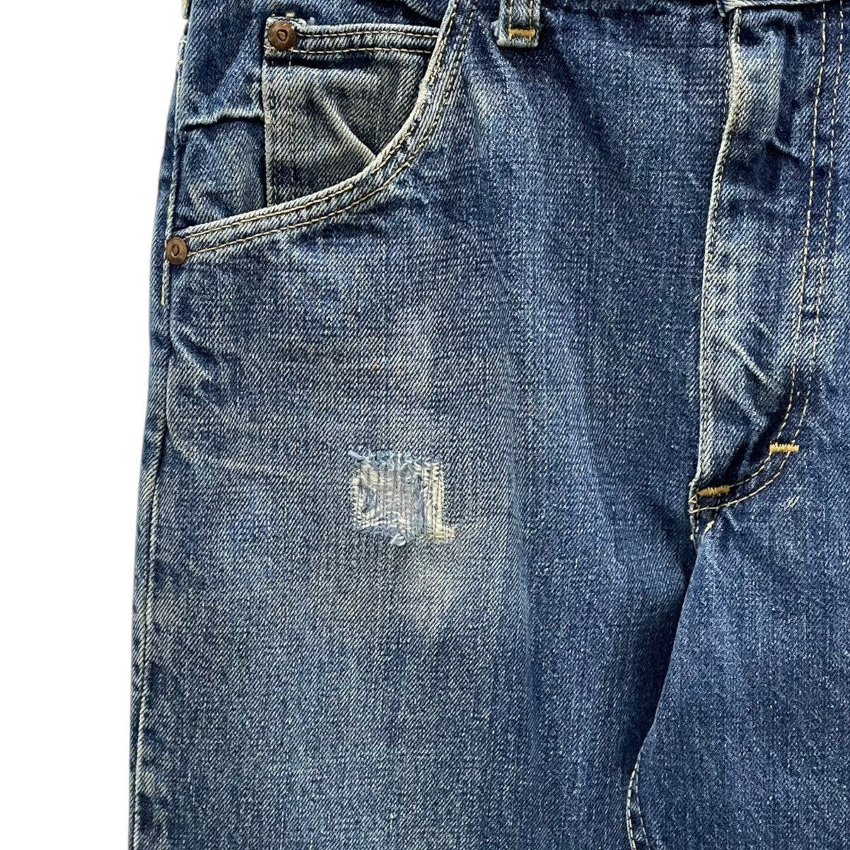 LEE 70s デニムパンツ ボタン裏15 TALON 本革パッチ 古着・中古-9枚目のアイテム画像