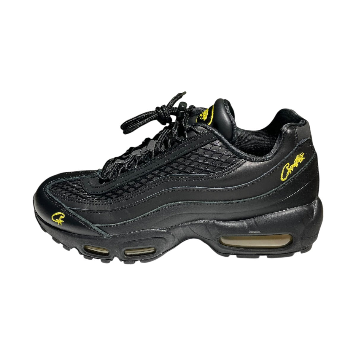 NIKE×CORTEIZ Air Max 95 Black and Tour YellowスニーカーFB2709-003 古着・中古-2枚目のアイテム画像