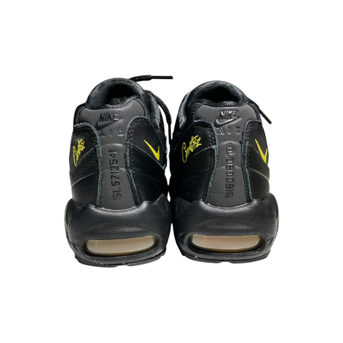 NIKE×CORTEIZ Air Max 95 Black and Tour YellowスニーカーFB2709-003 古着・中古-4枚目のアイテム画像