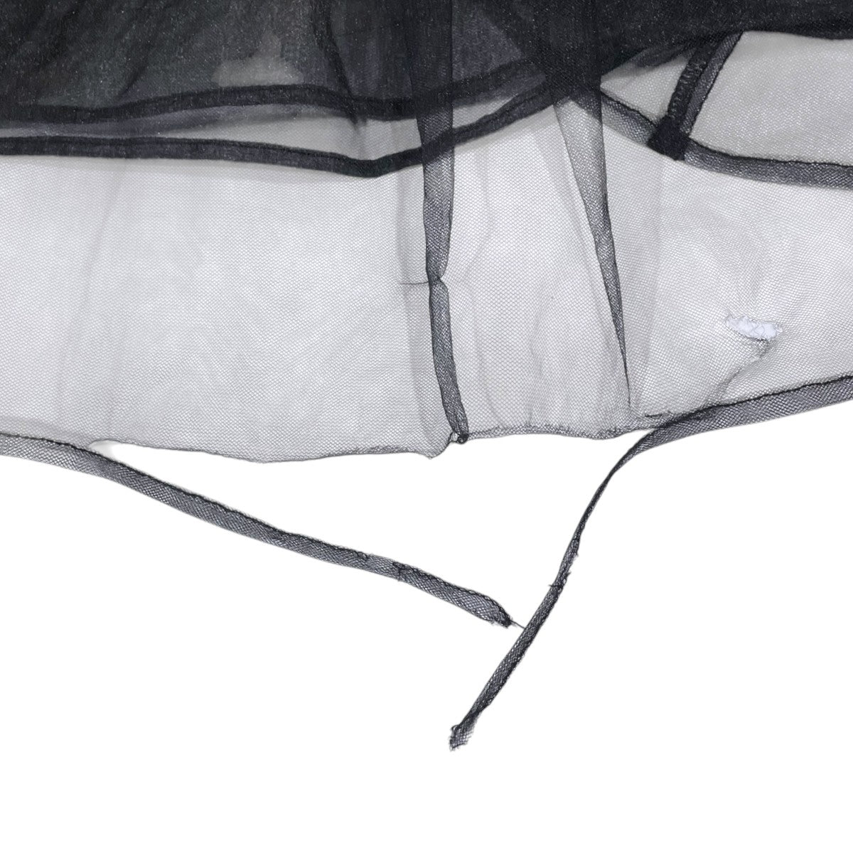 メゾンスペシャル チュール ティアード ベルト スカート シアー ブラック MAISON SPECIAL（メゾンスペシャル）の「Tulle Tiered Belt Skirt