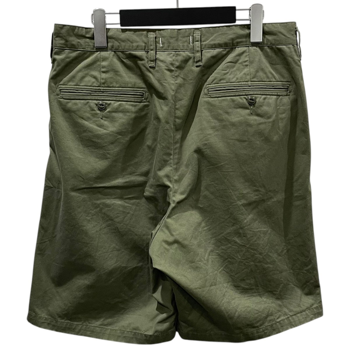 25SS タックハーフパンツ OFFICER CHINO SHORTS COTTON CHINO CLOTH オフィサー チノショーツ コットン チノクロス NN-P4617