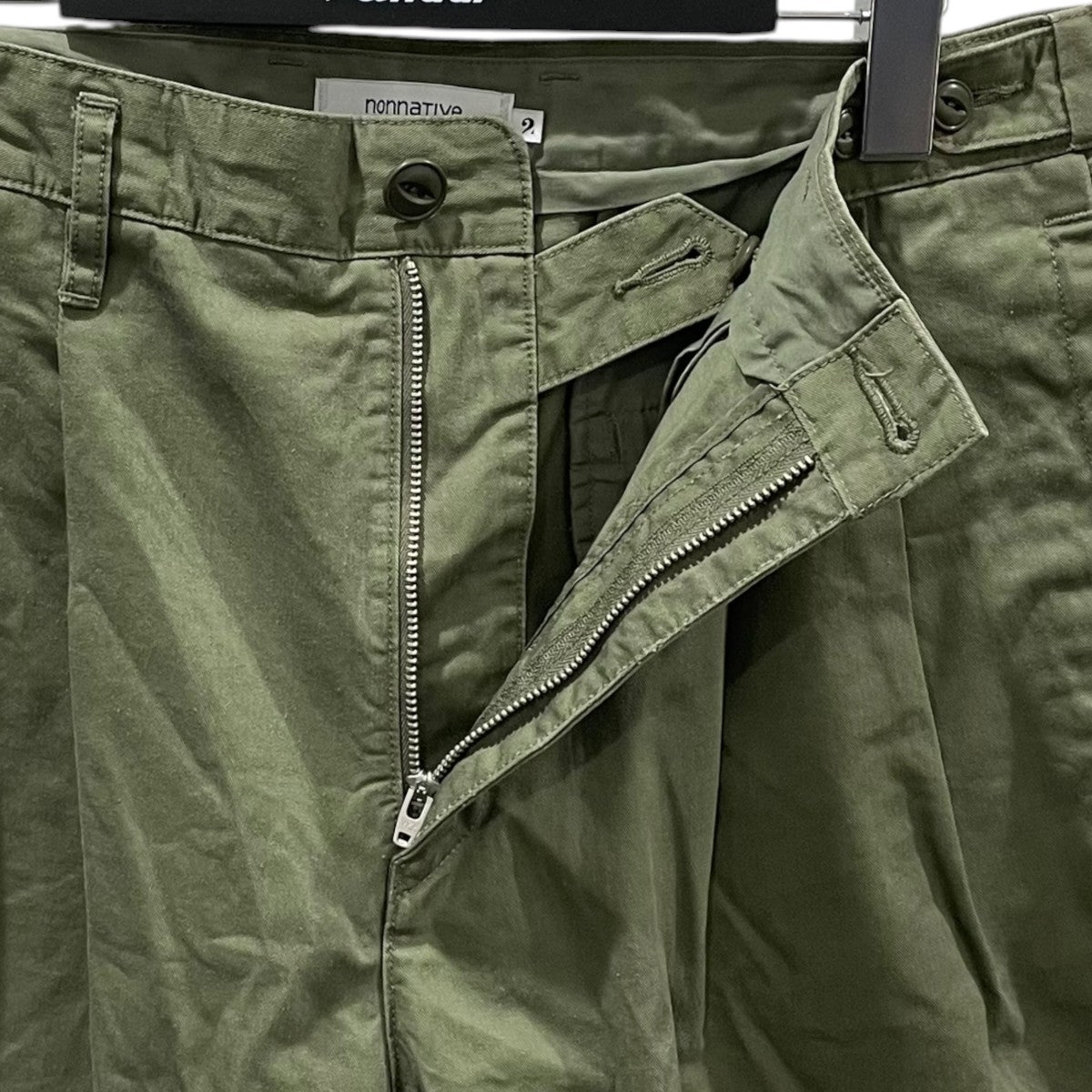 25SS タックハーフパンツ OFFICER CHINO SHORTS COTTON CHINO CLOTH オフィサー チノショーツ コットン チノクロス NN-P4617