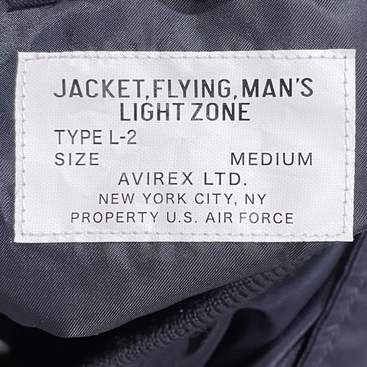 AVIREX フライトジャケット L-2 COMMERCIAL L-2 コマーシャル 783-2952015 古着・中古-6枚目のアイテム画像