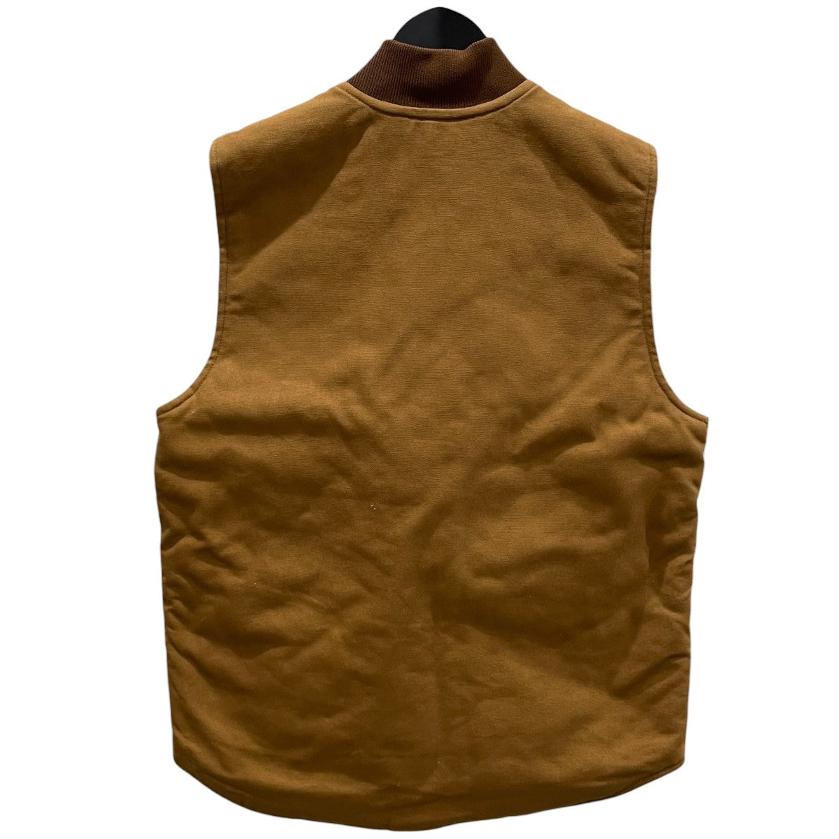 中綿ダックベスト Firm Duck Insulated Rib Collar Vest ファーム ダック インサレーテッド リブ カラー ベスト V01 - BRN
