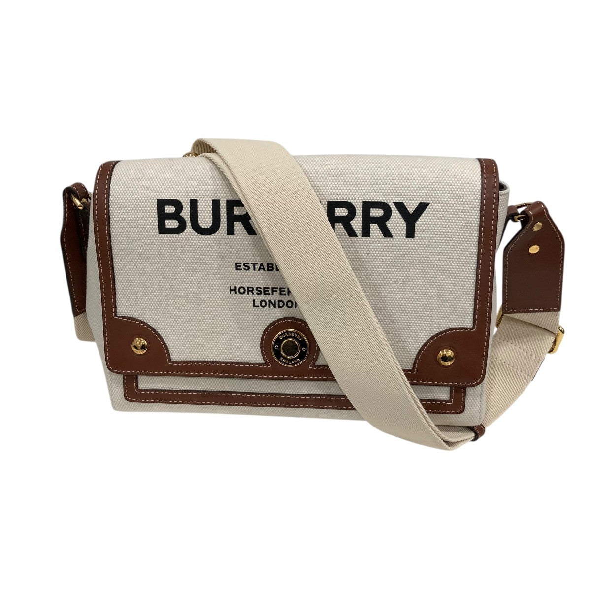 BURBERRY ホースフェリー プリント キャンバスショルダーバッグ 古着・中古-1枚目のアイテム画像