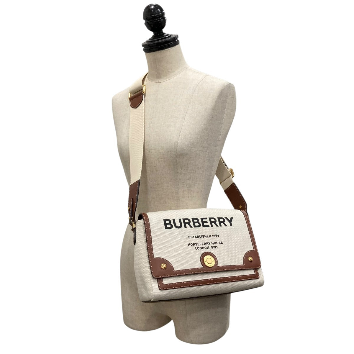 BURBERRY ホースフェリー プリント キャンバスショルダーバッグ 古着・中古-7枚目のアイテム画像
