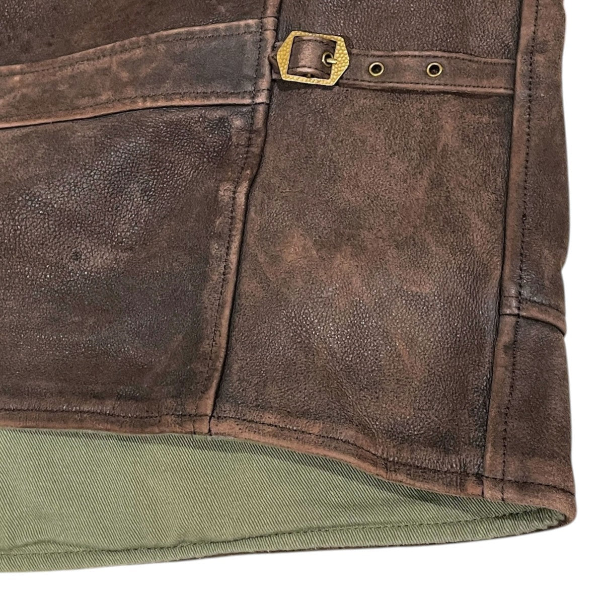 22SS リバーシブルレザージャケットチーク2 REVERSIBLE LEATHER JACKET TEAK2 A2218-0000