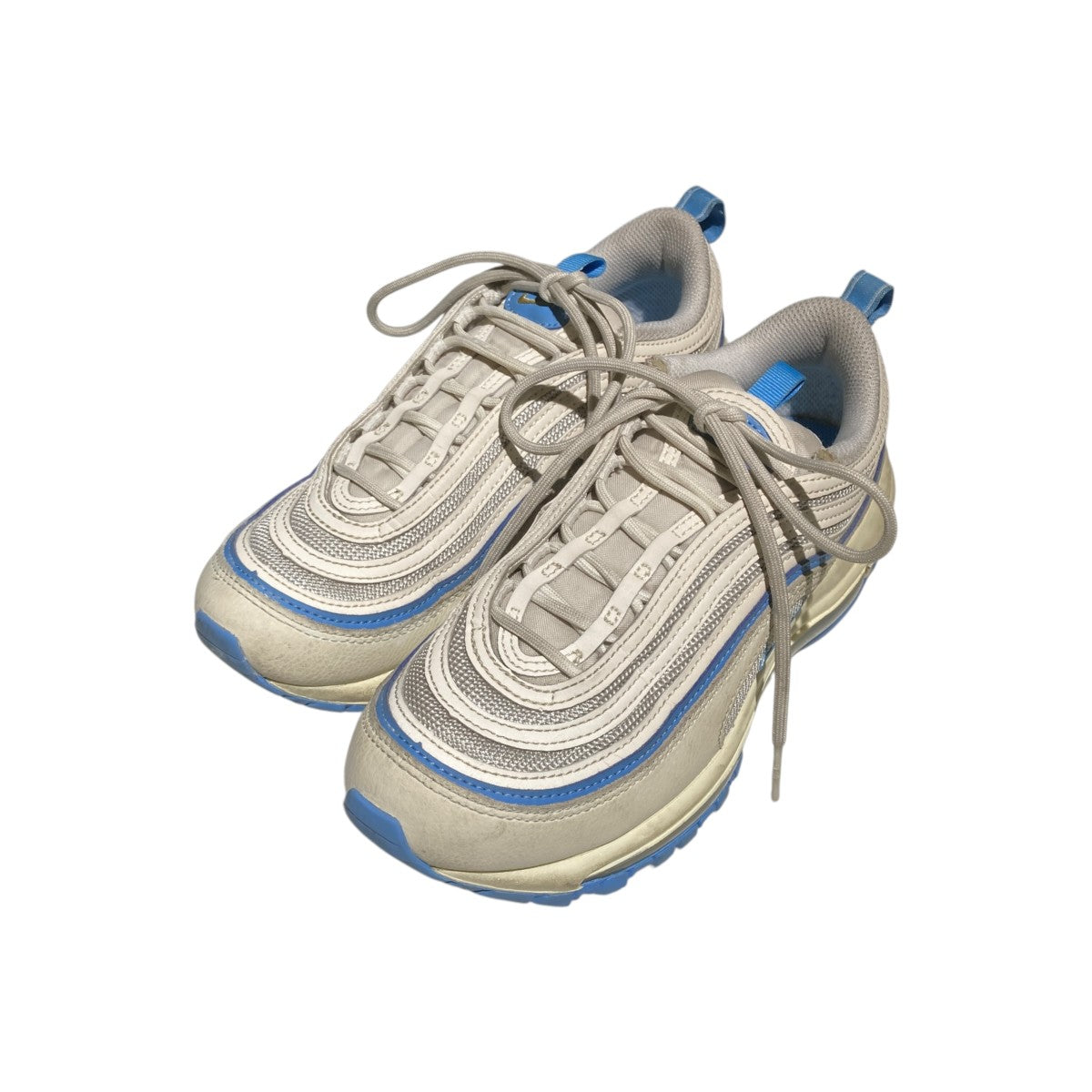 NIKE Air Max 97 Sail／Pale Ivory／Light Bone／University BlueスニーカーFN7492-133 古着・中古-1枚目のアイテム画像