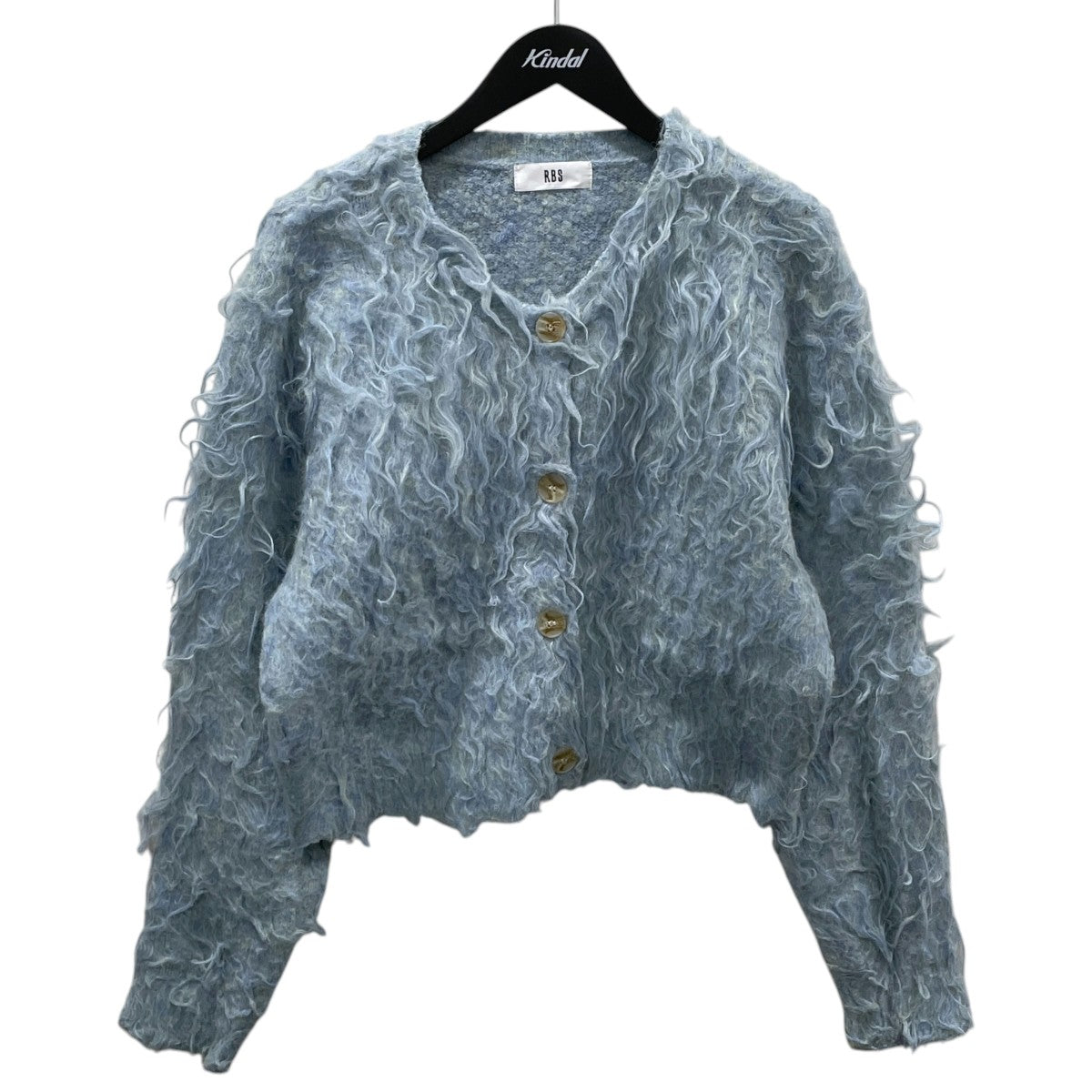 24AW ミックスシャギー クルーネックカーディガン 61-15-1245-120