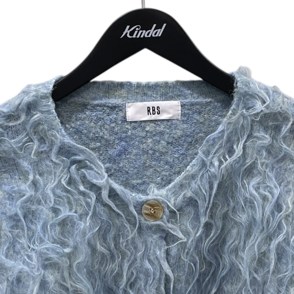 24AW ミックスシャギー クルーネックカーディガン 61-15-1245-120