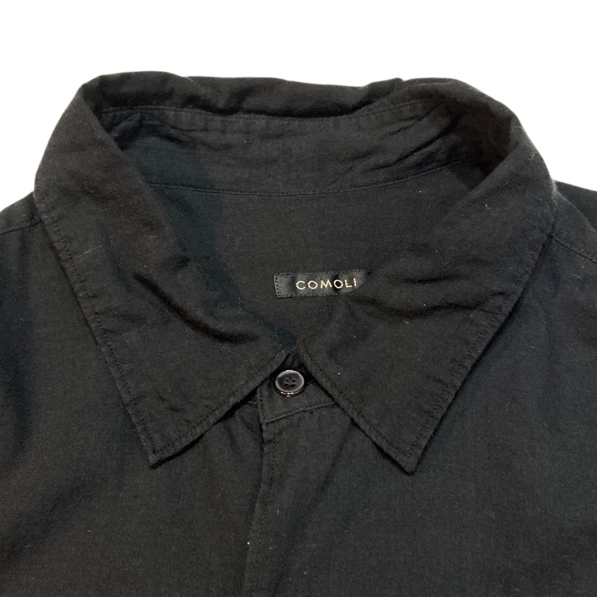 COMOLI 長袖シャツ A03-02006 KHADIｺｯﾄﾝ ｺﾓﾘｼｬﾂ 古着・中古-3枚目のアイテム画像