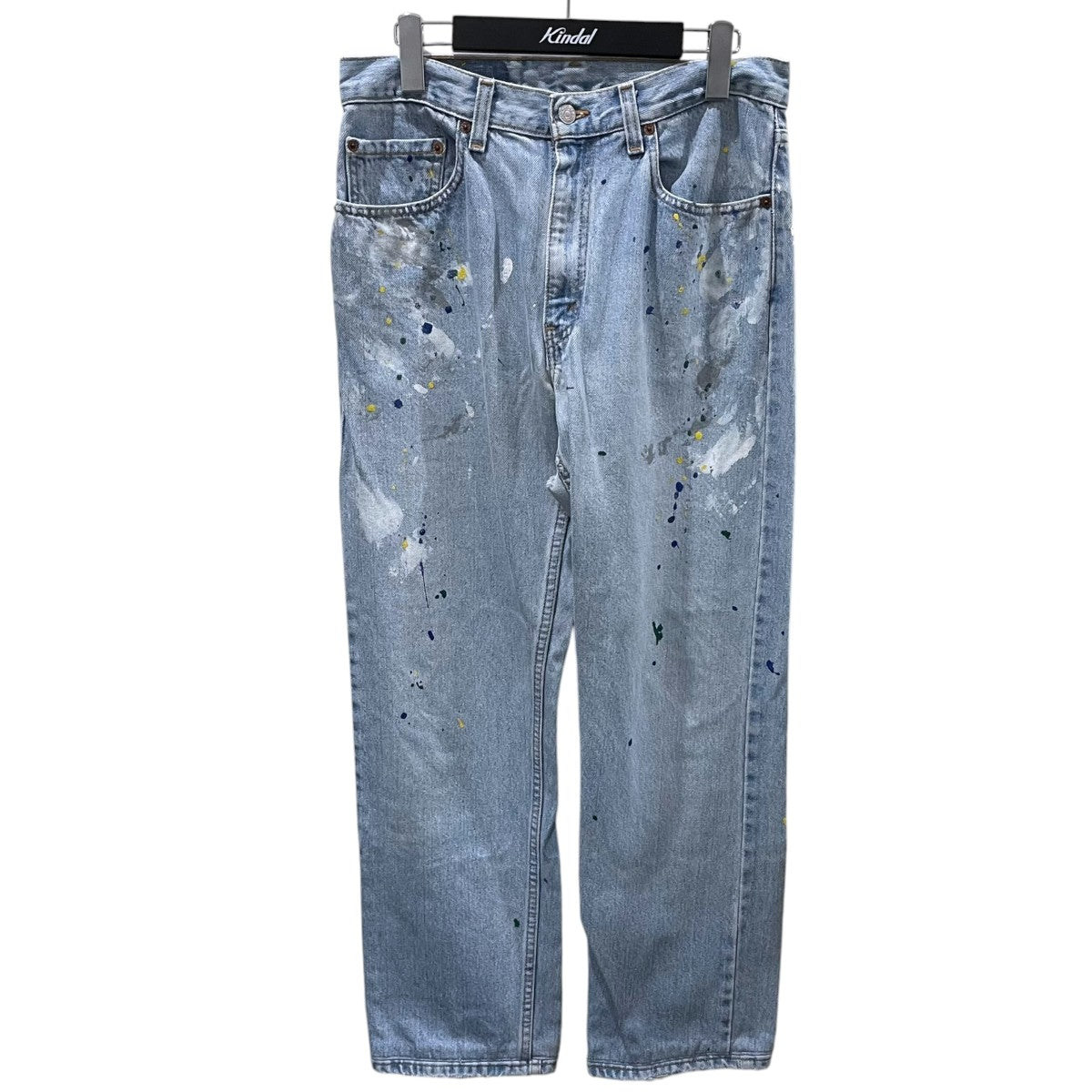 CHANGES×LEVI’S ペイント加工リメイクデニムパンツ 古着・中古-1枚目のアイテム画像