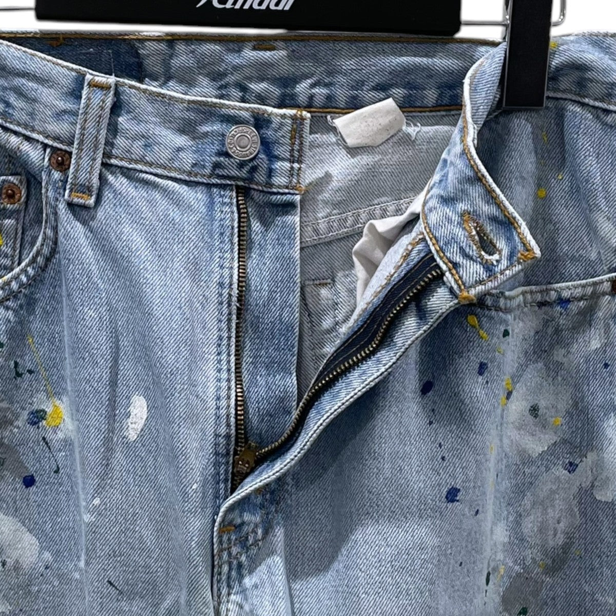 CHANGES×LEVI’S ペイント加工リメイクデニムパンツ 古着・中古-3枚目のアイテム画像