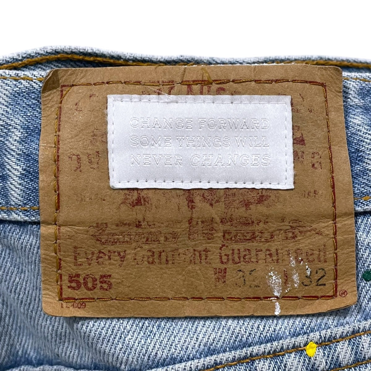 CHANGES×LEVI’S ペイント加工リメイクデニムパンツ 古着・中古-8枚目のアイテム画像