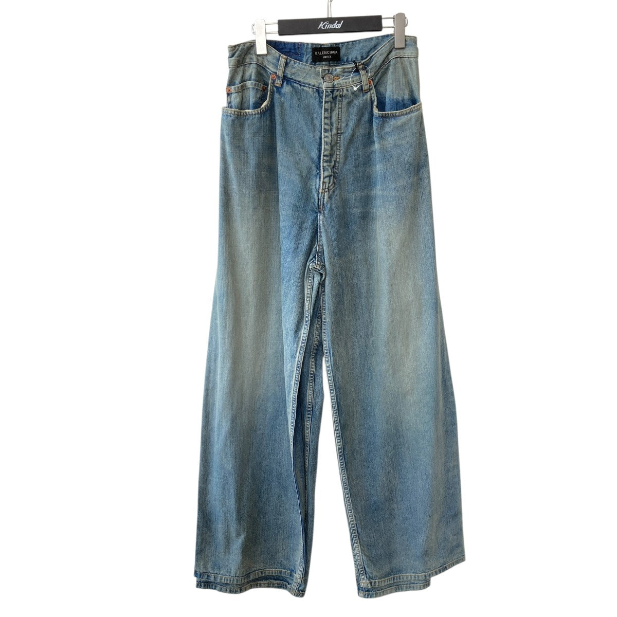 BALENCIAGA DOUBLE FRONT WIDE LEG JEANSデニムパンツ767979 古着・中古-1枚目のアイテム画像