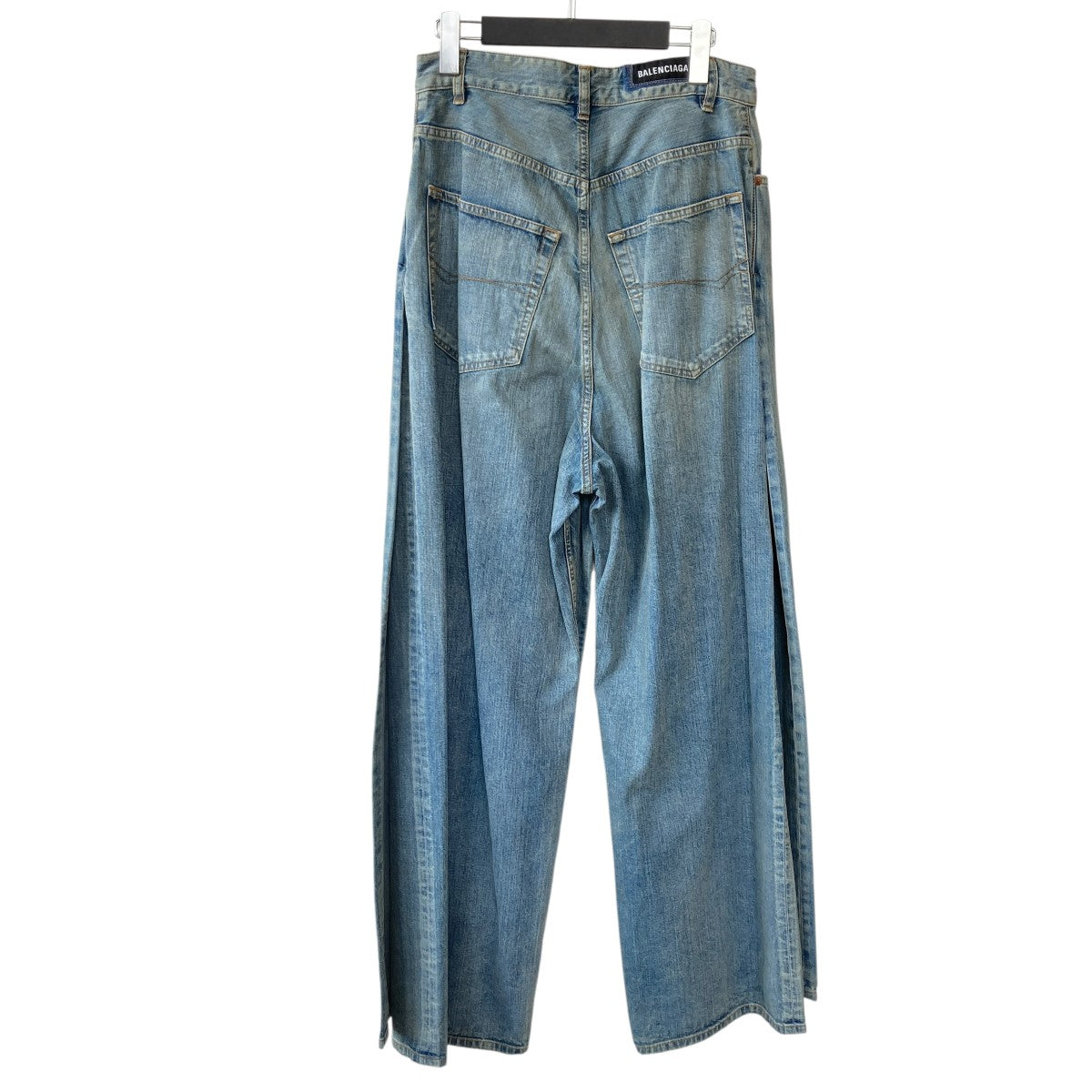 BALENCIAGA DOUBLE FRONT WIDE LEG JEANSデニムパンツ767979 古着・中古-2枚目のアイテム画像