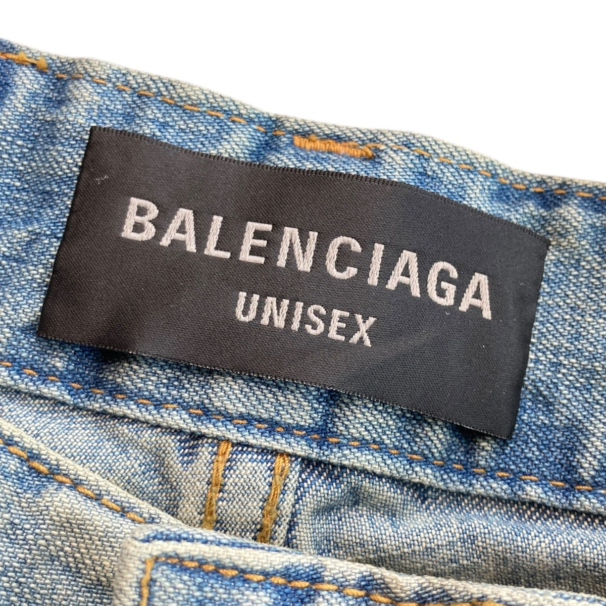 BALENCIAGA DOUBLE FRONT WIDE LEG JEANSデニムパンツ767979 古着・中古-8枚目のアイテム画像