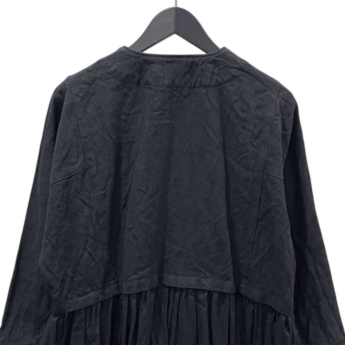 18AW リネン ダブルブレスト切替えワンピース 01184-1176