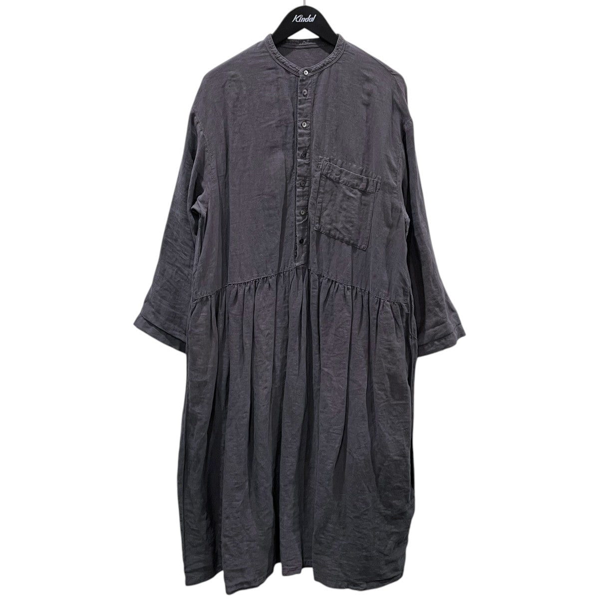 nest Robe 22AW リネン近江晒 切替シャツワンピース 01223-1253 古着・中古-1枚目のアイテム画像