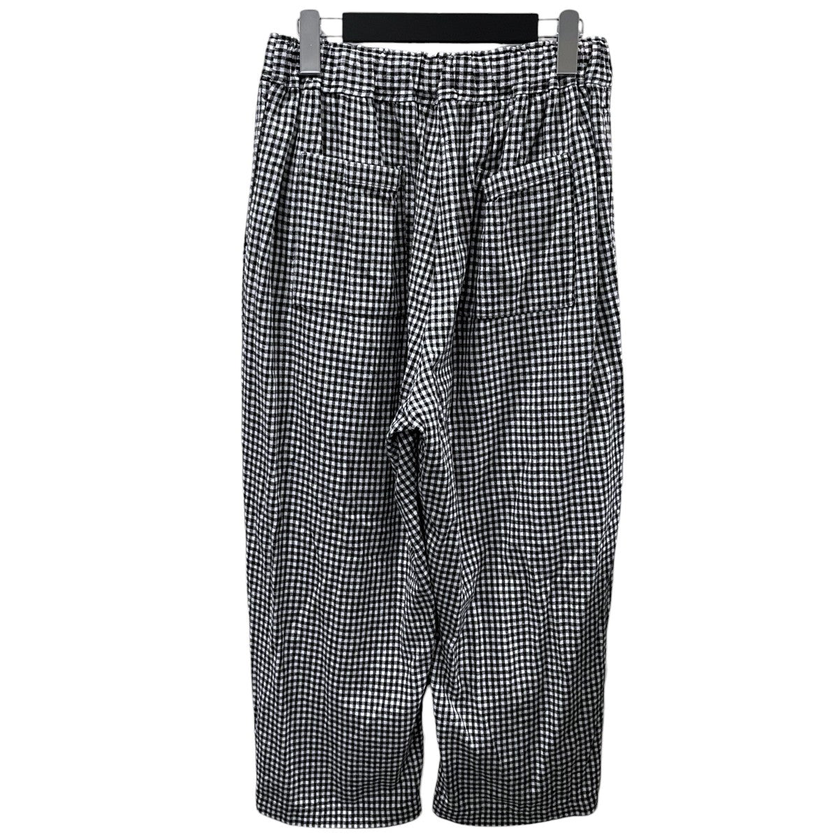 nest Robe 21AW コットンリネンアムンゼンチェックイージーパンツ 01213-1075 古着・中古-2枚目のアイテム画像