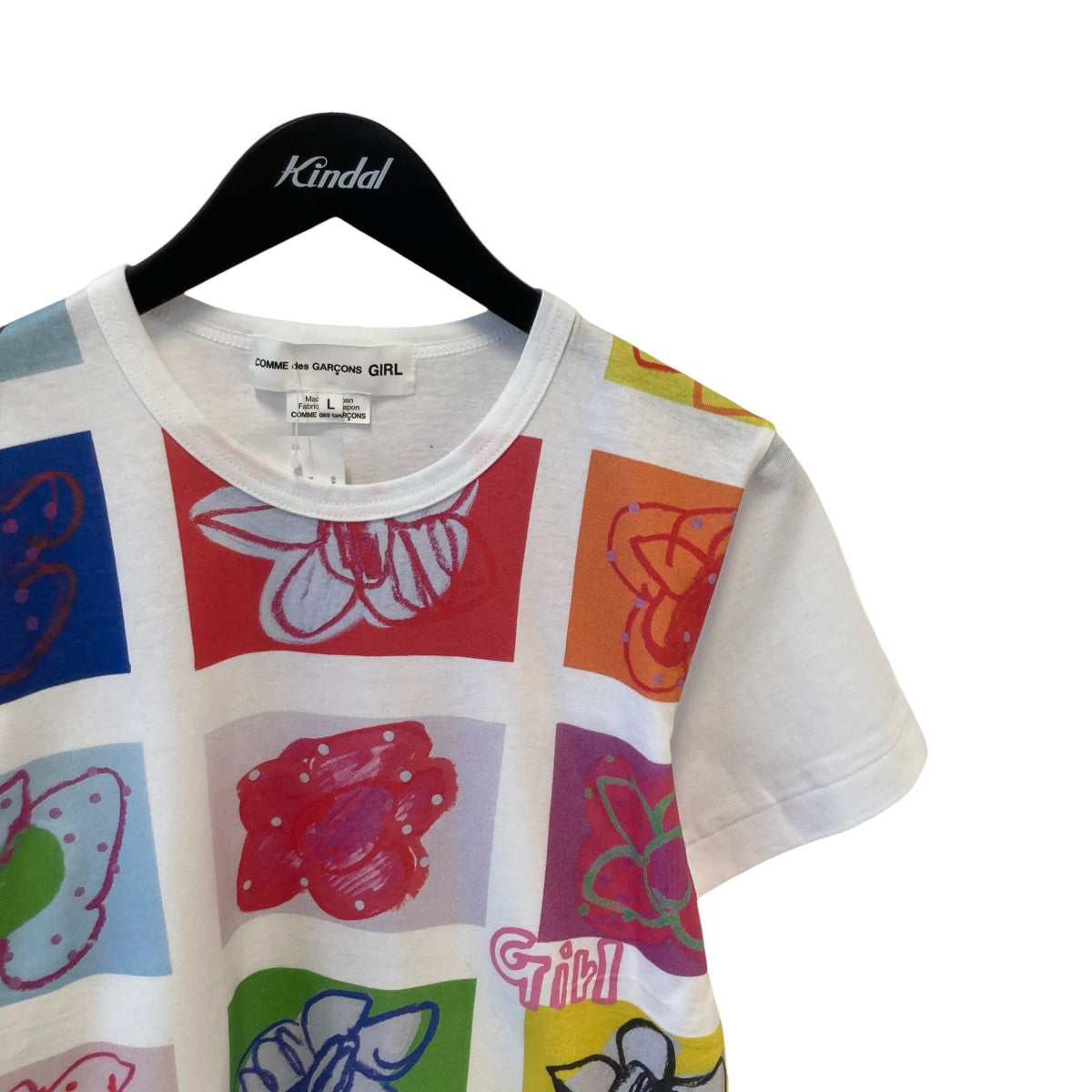 COMME des GARCONS GIRL 花柄TシャツNP-T016 古着・中古-3枚目のアイテム画像