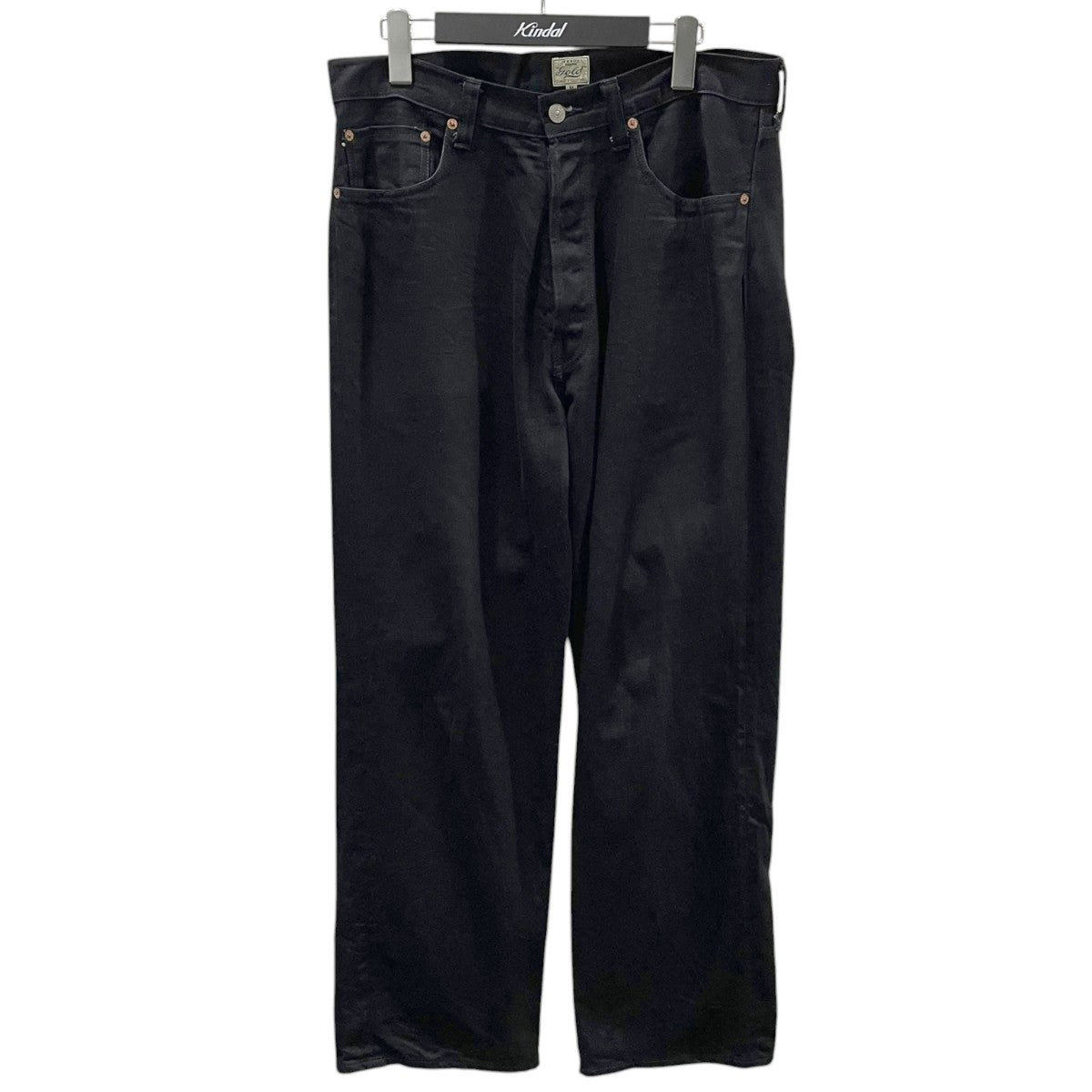 デニムパンツ RECYCLED WASTE SUVIN COTTON YARN 11．5oz． DENIM 5POCKET WIDE PANTS GL42472A